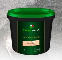 LACCATO OPACO (Лаккато опако) - лак акриловый для наружных и внутренних работ, шелковисто-матовый.